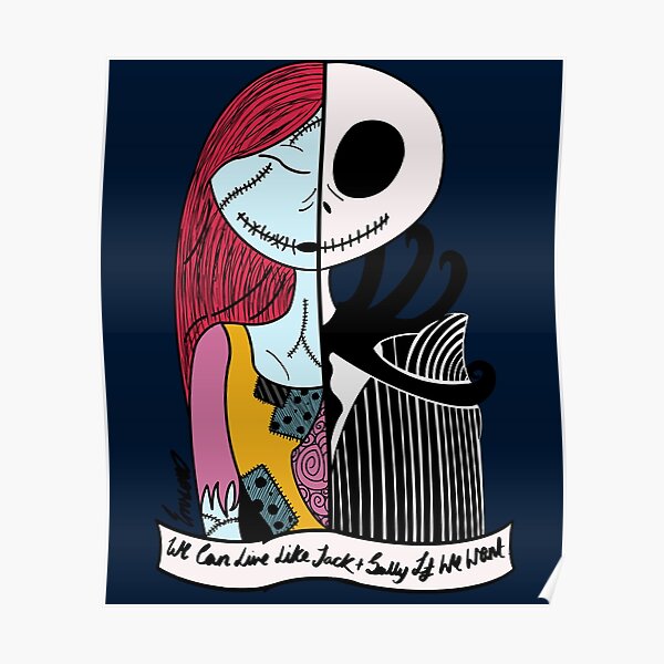Jack and Sally - Blink 182 I Miss You  Poster RB1807 product Offical blink 182 Merch