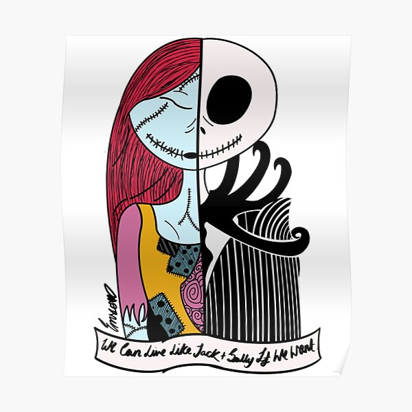 Jack and Sally - Blink 182 I Miss You   Poster RB1807 product Offical blink 182 Merch