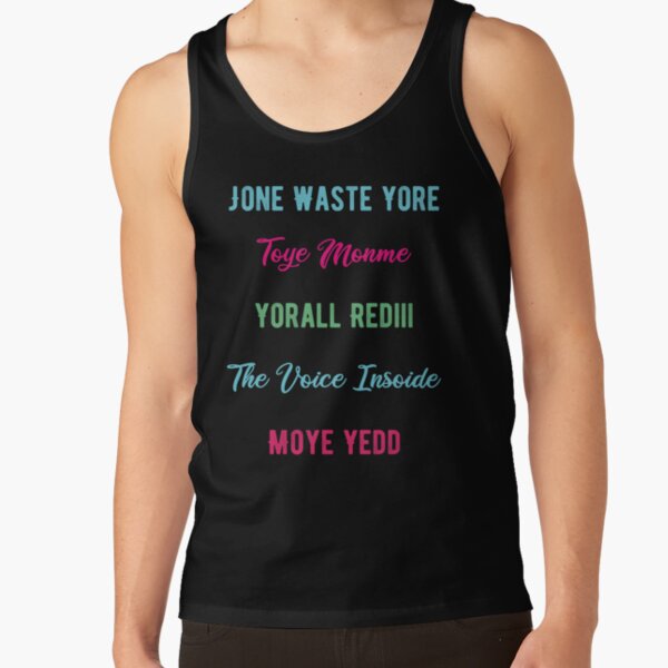 Best Of Blink 182 I Miss You song Meme Jone Waste Yore blink Funny quote Tank Top RB1807 product Offical blink 182 Merch