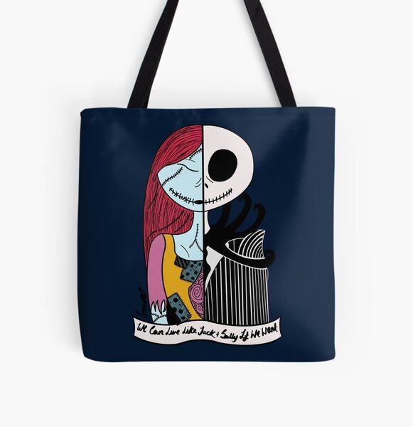 Jack and Sally - Blink 182 I Miss You  All Over Print Tote Bag RB1807 product Offical blink 182 Merch