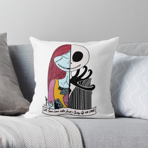 Jack and Sally - Blink 182 I Miss You   Throw Pillow RB1807 product Offical blink 182 Merch